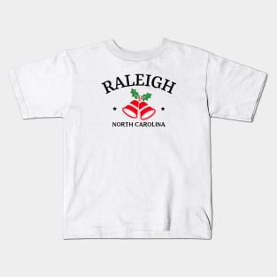 Raleigh, North Carolina Christmas Kids T-Shirt